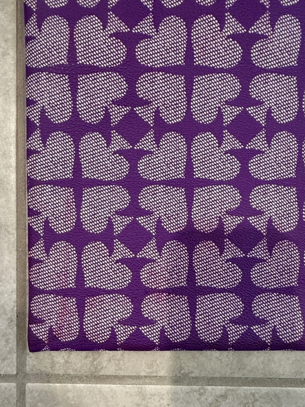 kate spade Purple Adrianne Ace of Hearts iPad Pouch Clutch